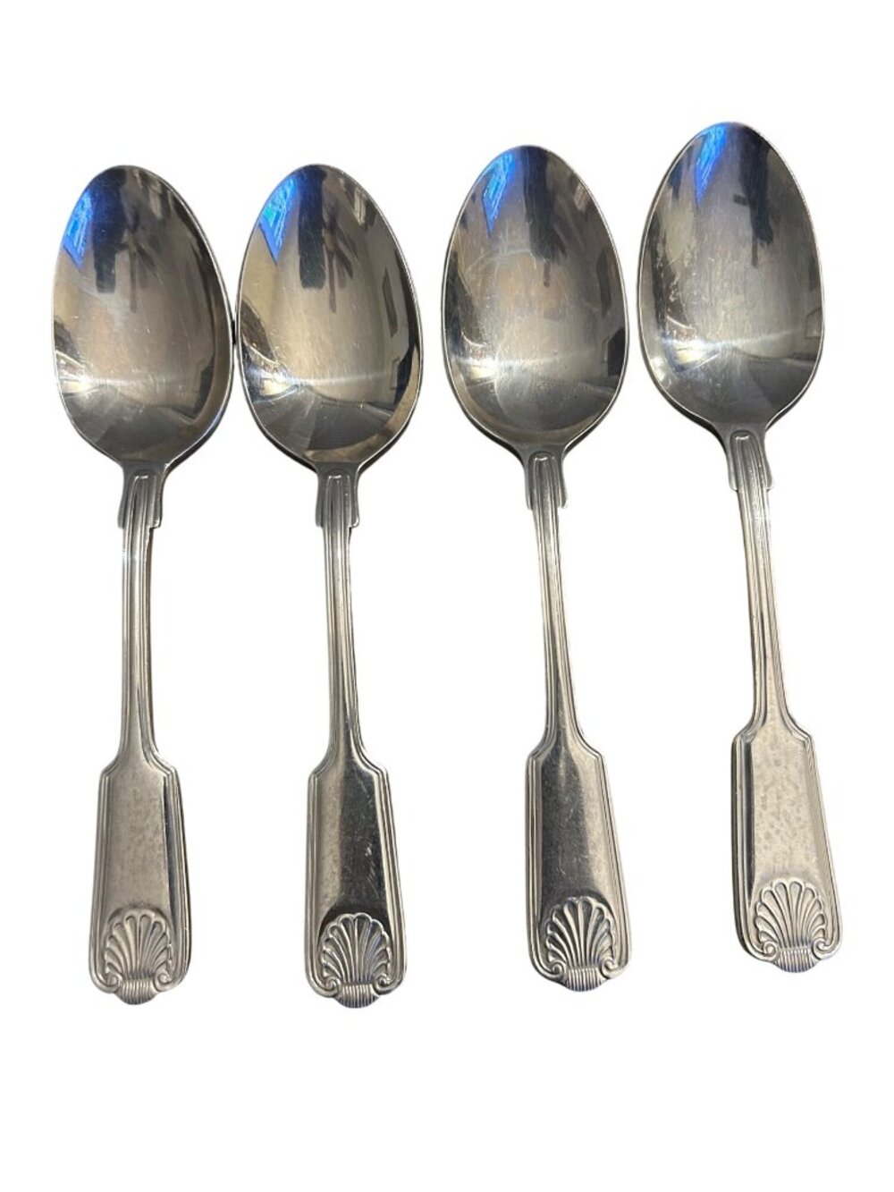 Towle Silver London Shell-Continental Stainless Oval Soup Spoons (Set Of 4) 18/1